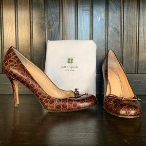 Kate Spade Italian leather pumps with dust bag, size 8.5